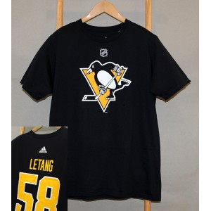 Футболка Adidas NHL Pittsburgh Penguins Kris Letang #58 В НАЛИЧИИ в Ярославле