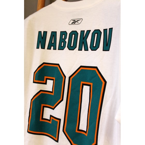 Футболка Reebok NHL San Jose Sharks Evgeni Nabokov #20 В НАЛИЧИИ в Ярославле